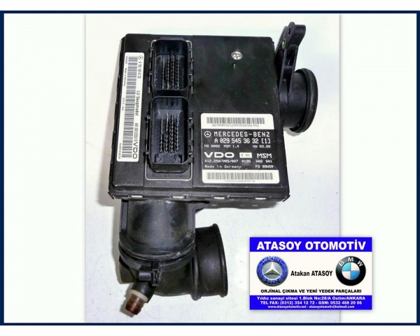 MERCEDES W168 A160 MOTOR BEYNİ 0295453632 VDO 412250005007 - 1661404100 A0295453632 A1661404100 M166 MOTOR ÇIKMA